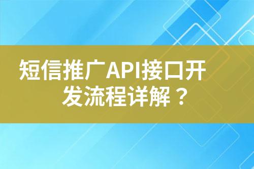 短信推廣API接口開發(fā)流程詳解？